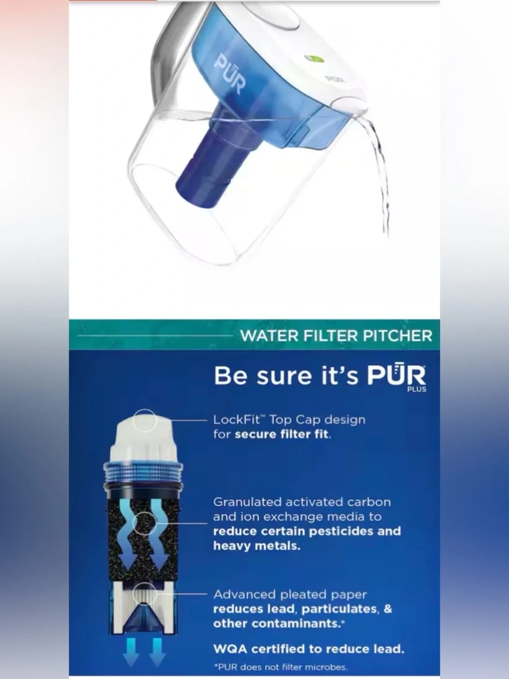 NWT!! PUR Maxion Water Filter Pitcher 11 Cup Ultimate Pitcher Filtration System